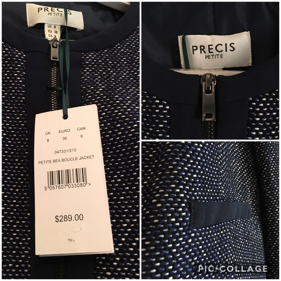 NWT PRECIS PETITE BEA BOUCLE JACKET in US 6 - Picture 8 of 8